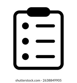 Clipboard icon. Checklist on clipboard icon.