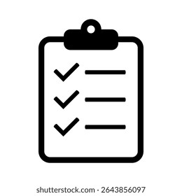 Ícone Área de transferência. Ícone de lista de verificação na área de transferência.