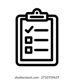 Checkliste für Zwischenablagensymbole für Aufgaben, Planung und Fortschritt in einer vereinfachten Gliederung