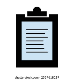 clipboard icon. Checklist icon. Vector illustration. 