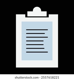 clipboard icon. Checklist icon. Vector illustration. 