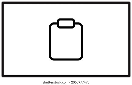 Clipboard icon. Checkmark. Checklist. Vector illustration, flat design 