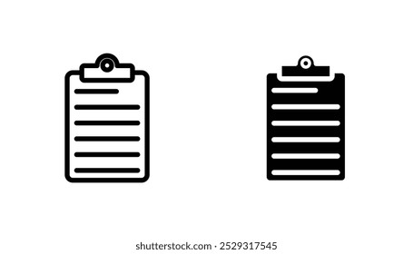 Concepto de icono de Portapapeles. Vector de acciones