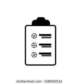 clipboard icon design with attractive graphics