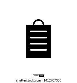 clipboard icon, design inspiration vector template for education web design or mobile app