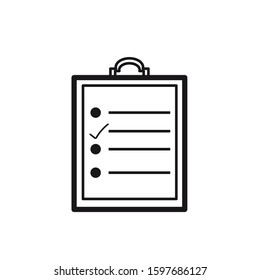 clipboard icon design template EPS 10