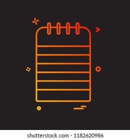 Clipboard icon design vector