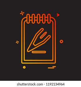 Clipboard icon design vector