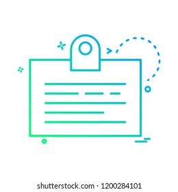 Clipboard icon design vector