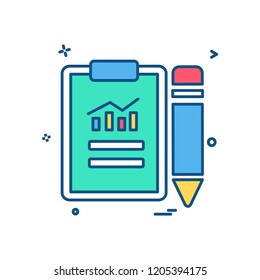 Clipboard icon design vector