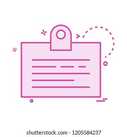 Clipboard icon design vector