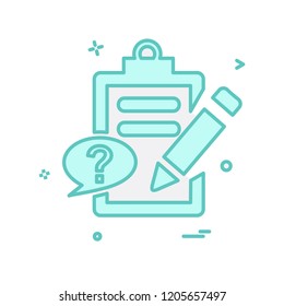 Clipboard icon design vector