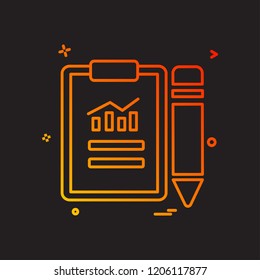 Clipboard icon design vector