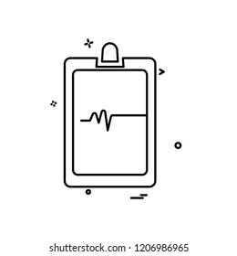 Clipboard icon design vector