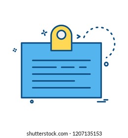 Clipboard icon design vector