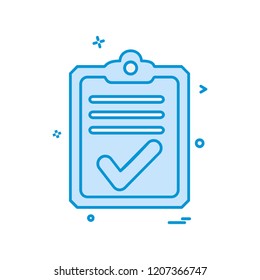 Clipboard icon design vector