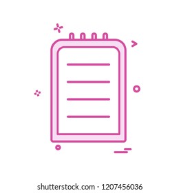Clipboard icon design vector