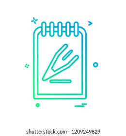 Clipboard icon design vector