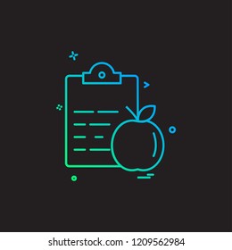 Clipboard icon design vector