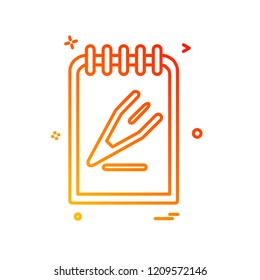 Clipboard icon design vector