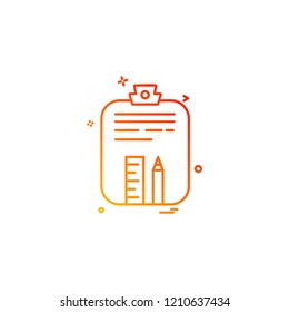 Clipboard icon design vector 
