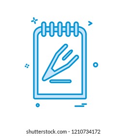 Clipboard icon design vector