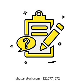 Clipboard icon design vector