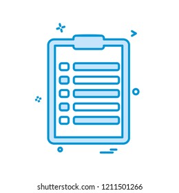 Clipboard icon design vector
