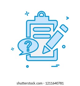Clipboard icon design vector