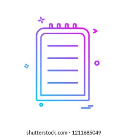 Clipboard icon design vector