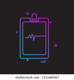 Clipboard icon design vector