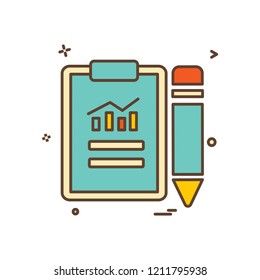 Clipboard icon design vector