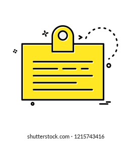 Clipboard icon design vector