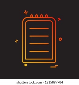 Clipboard icon design vector
