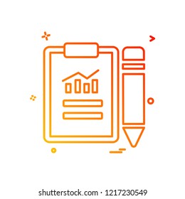 Clipboard icon design vector