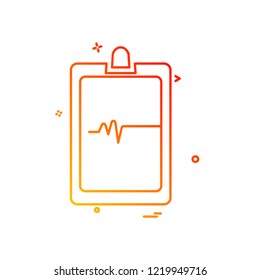 Clipboard icon design vector