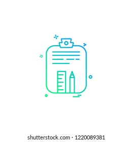 Clipboard icon design vector 