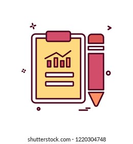 Clipboard icon design vector