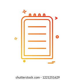 Clipboard icon design vector