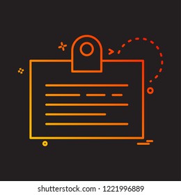 Clipboard icon design vector
