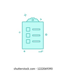 Clipboard icon design vector