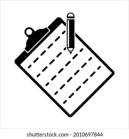 Clipboard Icon Design Vector Art Illustration
