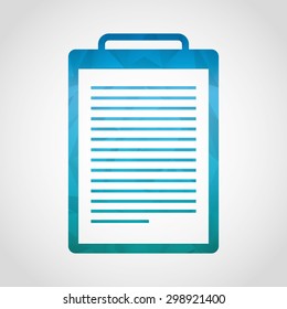 clipboard icon design, vector illustration eps10 graphic 