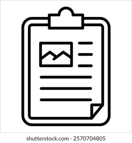 Clipboard Icon Element For Design