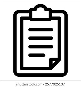 Clipboard Icon Element For Design