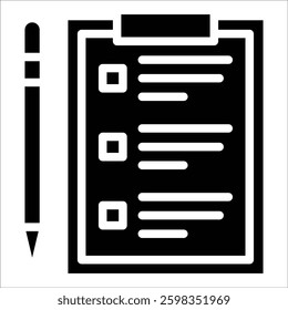 Clipboard Icon Element For Design