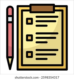 Clipboard Icon Element For Design