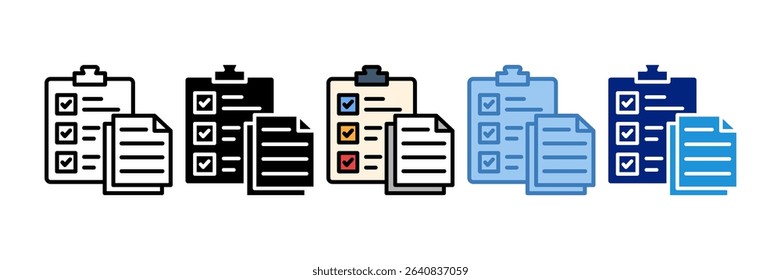 Clipboard Icon Element For Design