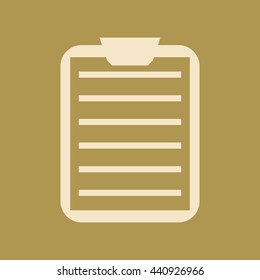 Clipboard Icon. Eps-10.