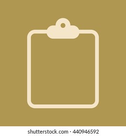 Clipboard Icon. Eps-10.